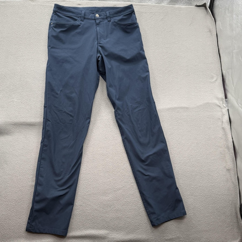 Lululemon Pants Mens 30x33 (Fits 31/33) Blue 5 Pocket Slim Stretch Chino Casual.